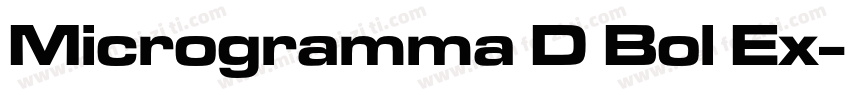 Microgramma D Bol Ex字体转换